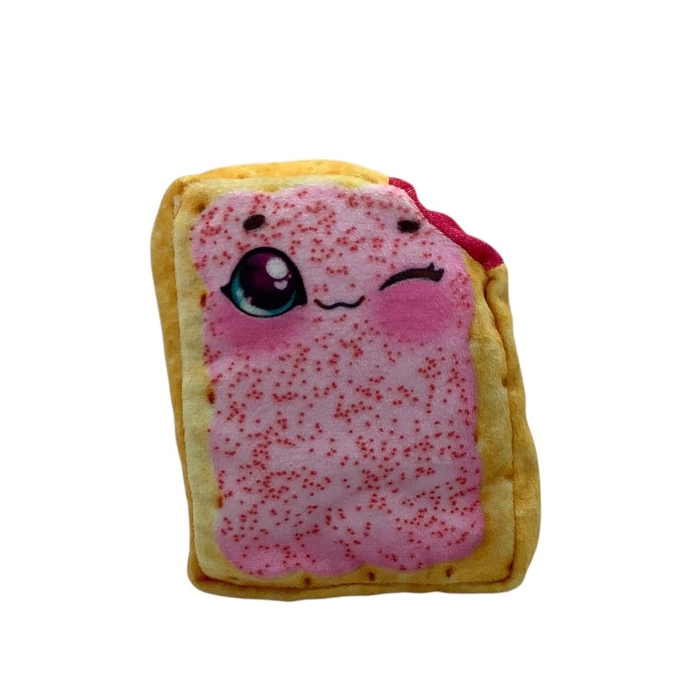 Moose Toys Cookeez Makery Pop-Tarts Strawberry Plush Winking Face 5"
